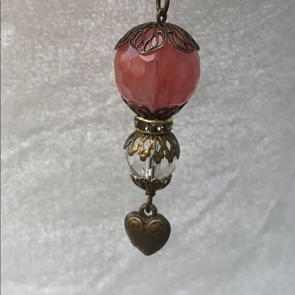 Jamie Pink Pendant Long Necklace - Picture 3 of 6